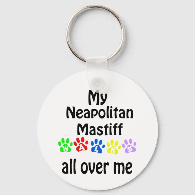 Chaveiro Neapolitan Mastiff caminha Design (Frente)