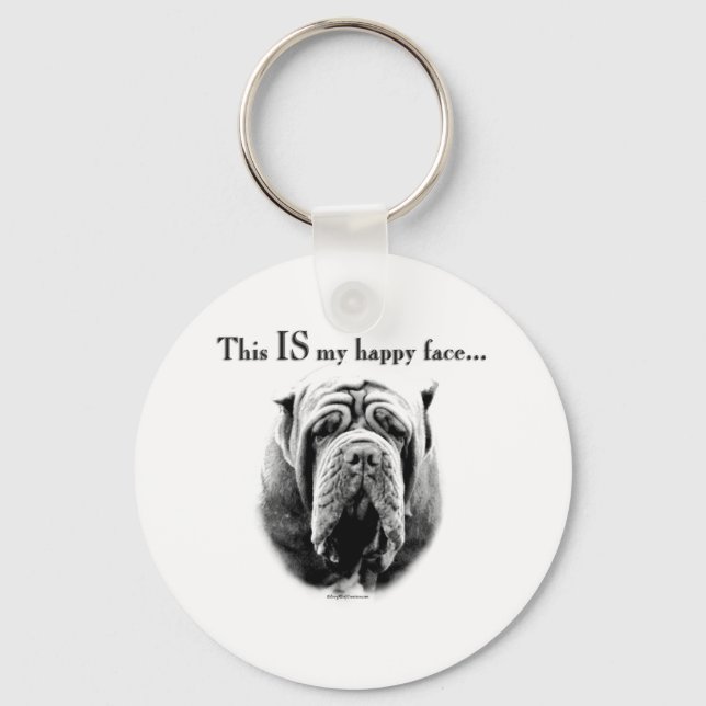 Chaveiro Neapolitan Mastiff Face Feliz (Frente)
