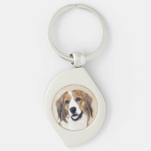 Chaveiro Nederlandse Kooikerhondje - Pintura de Cachorro