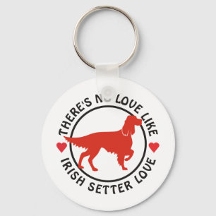Chaveiro Nenhum amor gosta do amor do setter irlandês