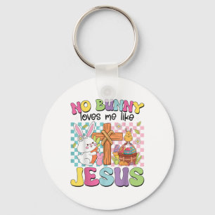 Chaveiro Nenhum Coelhinho Me Ama Como Jesus Crianças Páscoa