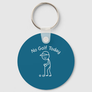 Chaveiro Nenhum Golfe Hoje Engraçado Triste Stickman Jogand