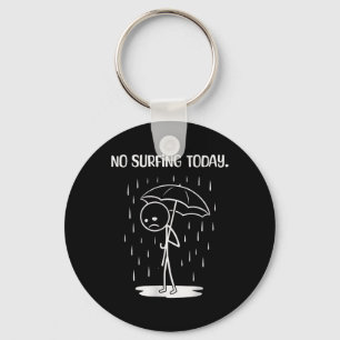 Chaveiro Nenhum Surf Hoje Stick Figure Engraçado