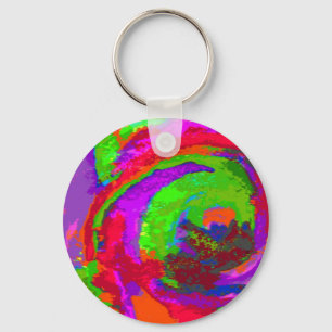 Chaveiro Neon Abstract