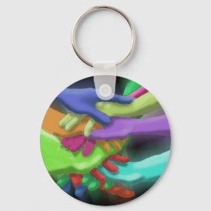 CHAVEIRO NEON AMIGOS GRUPO PEGARAM AS MÃOS DA EQUI