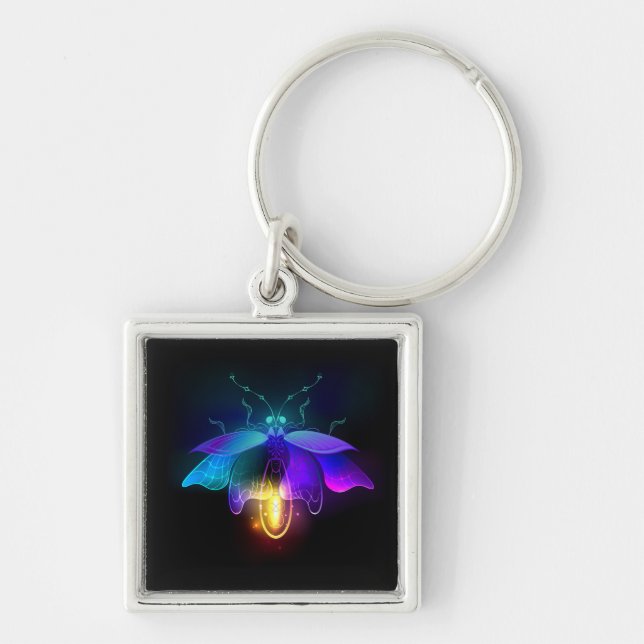 Chaveiro Neon Firefly a preto (Frente)