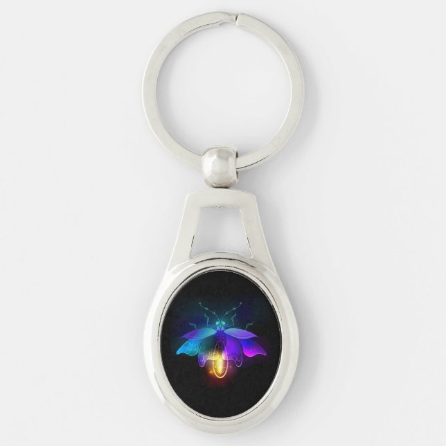 Chaveiro Neon Firefly a preto (Frente)