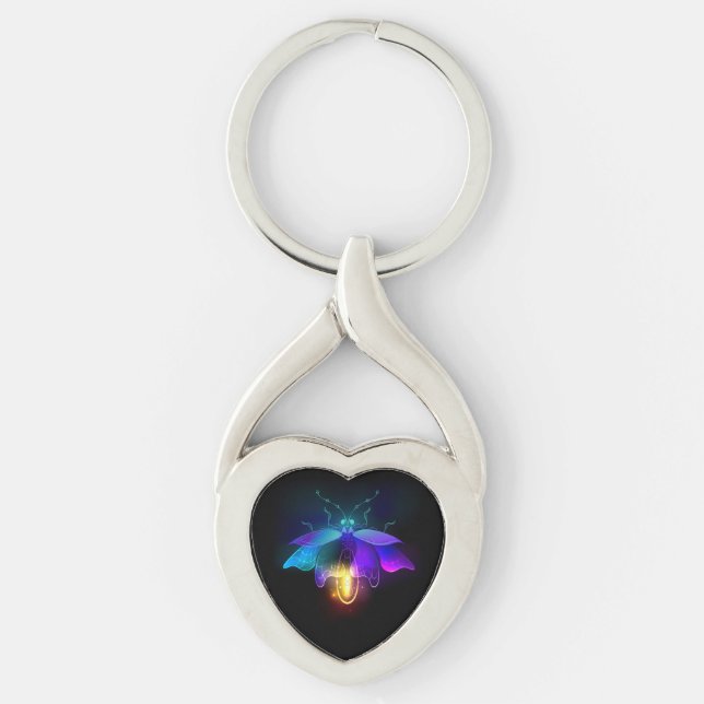 Chaveiro Neon Firefly a preto (Frente)