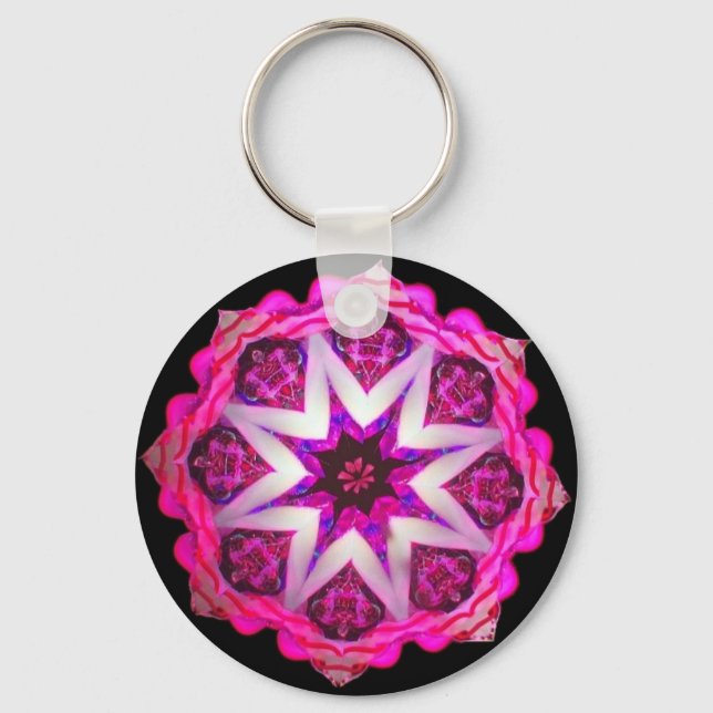 Chaveiro Neon Kaleido-Star cor-de-rosa (Frente)