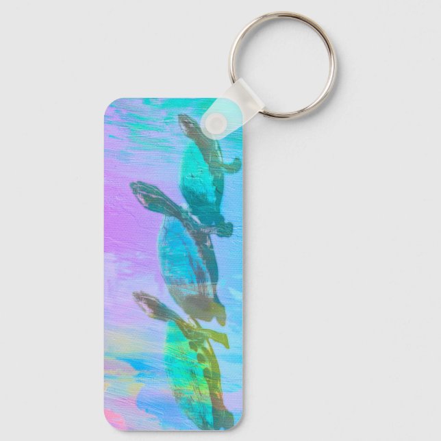 Chaveiro Neon Turtle (Verso)