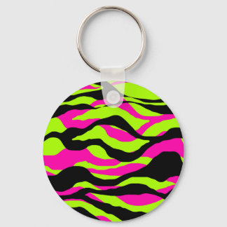 Chaveiro Neoncore Tricolor Animal Print Zebra