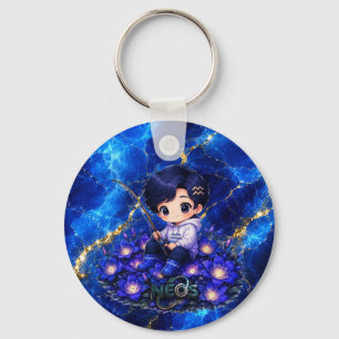 Chaveiro Neos Kawaii Zodíaco Aquário