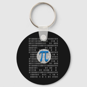 Chaveiro Nerd De Matemática Do Símbolo Pi Day Ascii Binário