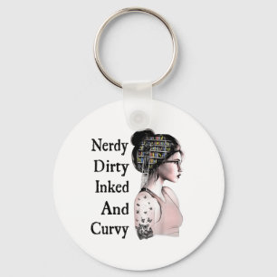 Chaveiro Nerdy Dirty Inked &amp; Curvy Lading Lovers Tatto