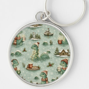 Chaveiro Nessie do Natal Monstro do Lago Ness Aconchegante