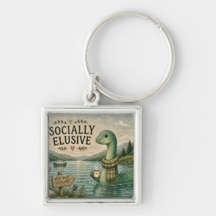 Chaveiro Nessie Esquiva Socialmente Críptido Aconchegante L