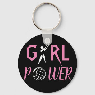 Chaveiro Netball do poder da menina do divertimento
