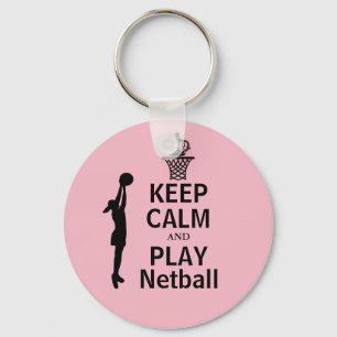 Chaveiro Netball personalizado mantém calma e joga
