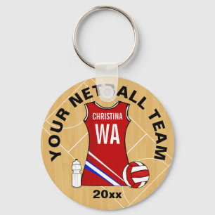 Chaveiro Netball personalizável
