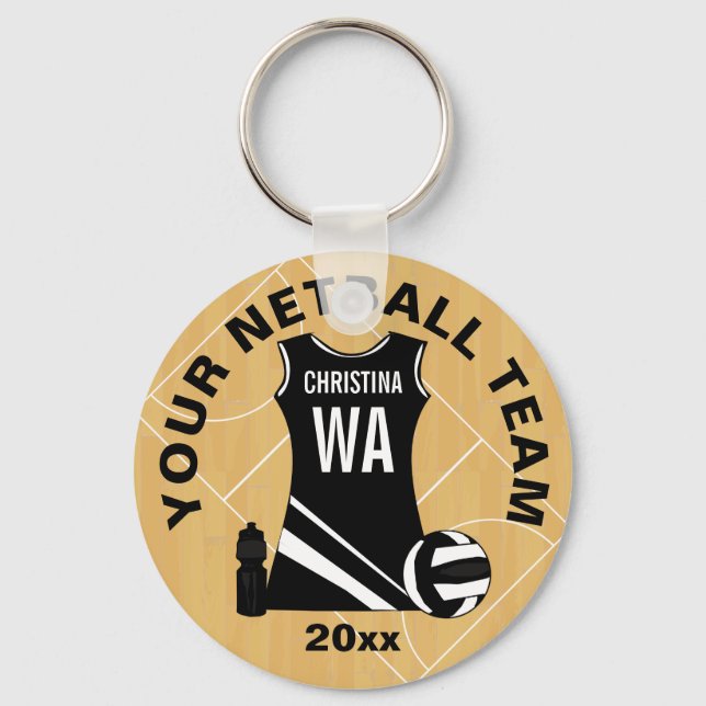 Chaveiro Netball V2 personalizável (Frente)