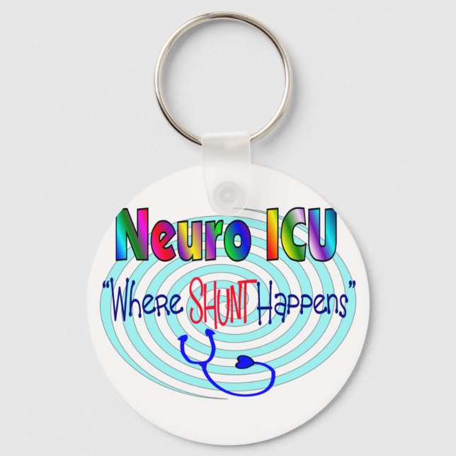 Chaveiro NEURO ICU "Where SHUNT Acontece" (Frente)