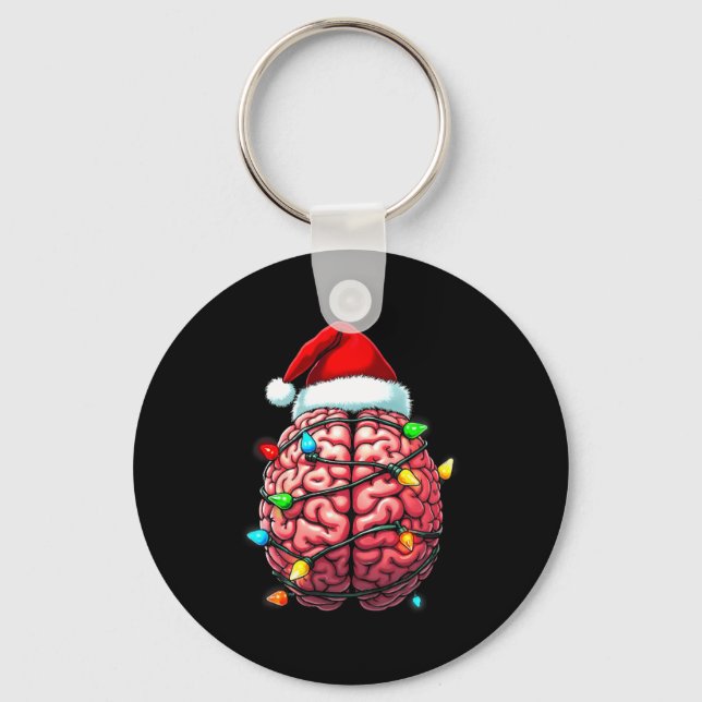 Chaveiro Neuro Nurse Xmas Santa Hat Neurology Premium Tri-b (Frente)