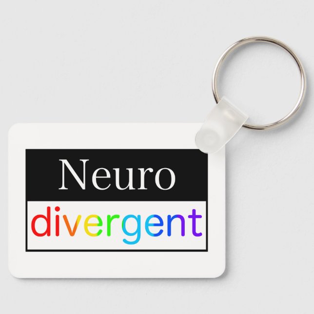 Chaveiro Neurodivergente | Sensibilização para a neurodiver (Frente)