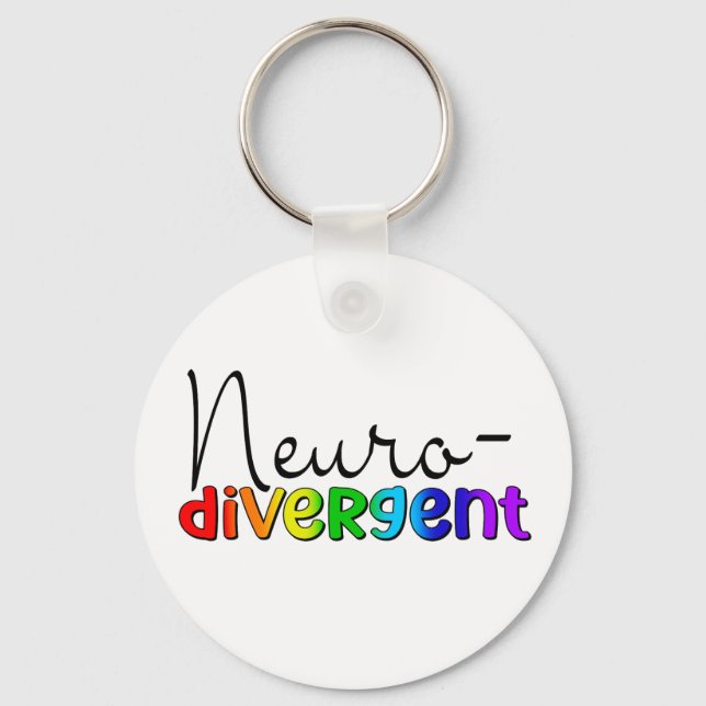 Chaveiro Neurodivergente | Sensibilização para a neurodiver (Verso)