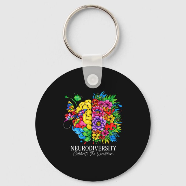 Chaveiro Neurodiversidade celebra o espectro  (Frente)