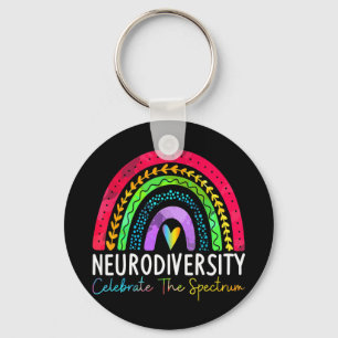 Chaveiro Neurodiversity Shirt Autism Spectrum ASD ADHD Rain