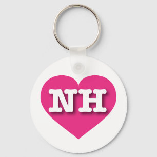 Chaveiro New Hampshire Hot Pink Heart - Big Love