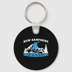 Chaveiro New Hampshire Snowboard Winter And Mountain Spo