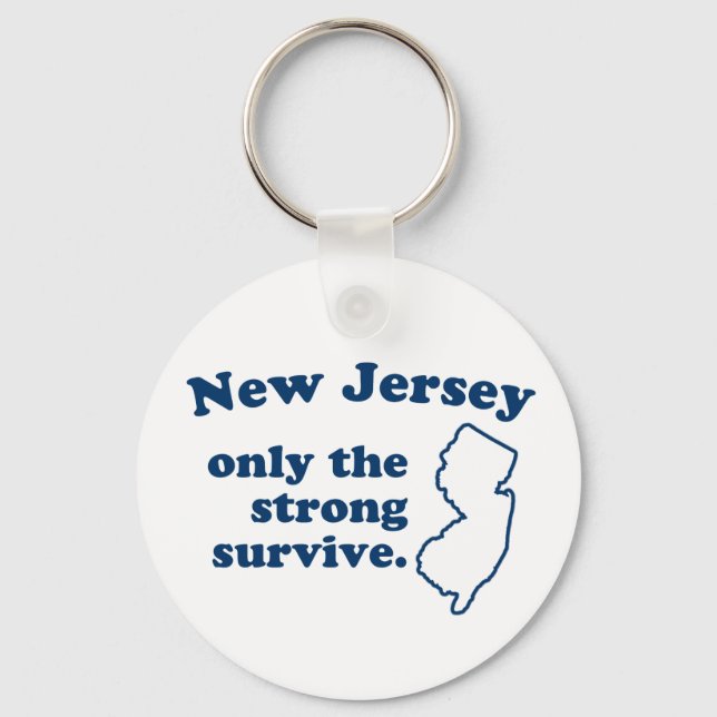 Chaveiro New Jersey Somente Os Fortes Sobrevivem (Frente)
