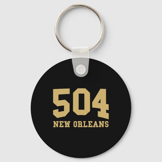 Chaveiro New Orleans Area Code 504 - Hometown Pride - Clic  (Frente)