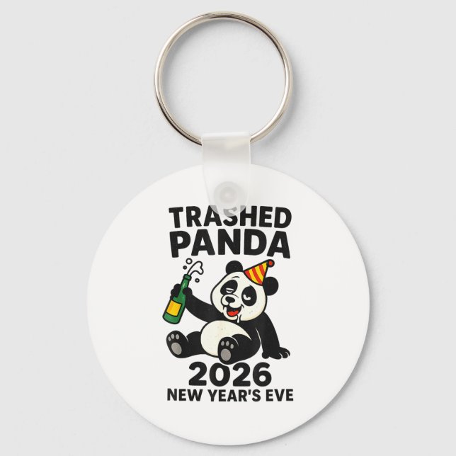 Chaveiro New Years Eve 2026 Trashed Panda Premium  (Frente)