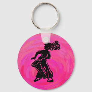 Chaveiro New York Boogie Nights Drum Hot Pink