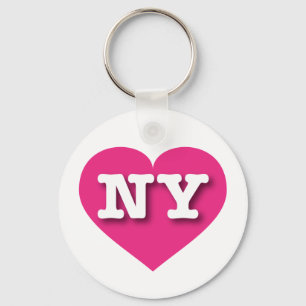 Chaveiro New York Hot Pink Heart - Big Love