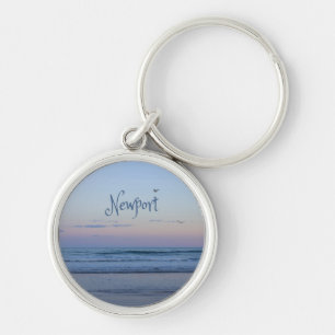 Chaveiro Newport Beach California Ocean Sunrise Azul