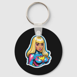 Chaveiro Nicki Minaj Superherói Sticker
