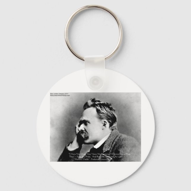 Chaveiro Nietzsche "Orgulho Vs Memória" Wisdom Cote Ofertas (Frente)