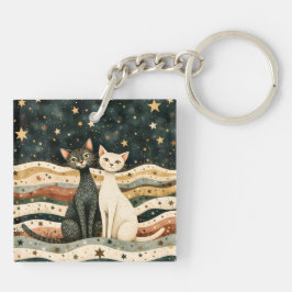 Chaveiro Night Sky Cats