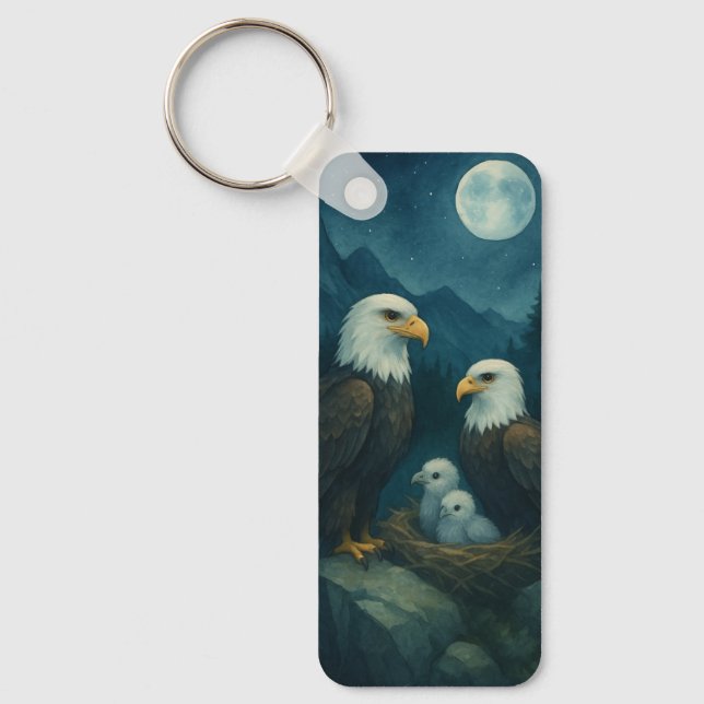 Chaveiro Night Watch - Família Eagle sob as estrelas (Frente)