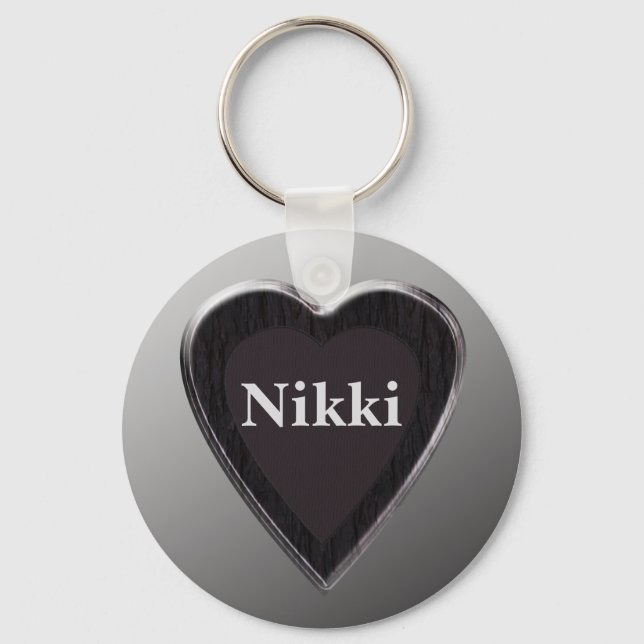 Chaveiro Nikki Heart Keychain por 369MyName (Frente)