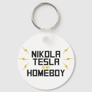Chaveiro Nikola Tesla é meu ficar em casa