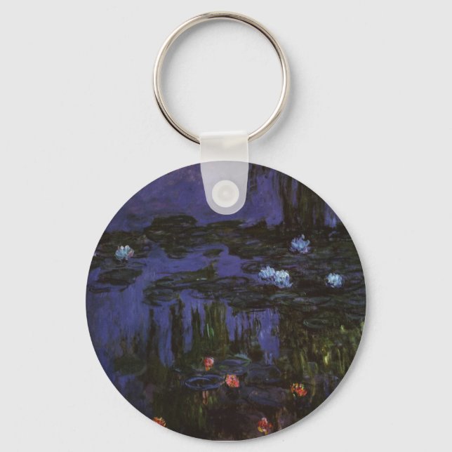 Chaveiro Ninféias de Claude Monet, Impressionismo Antigo (Frente)