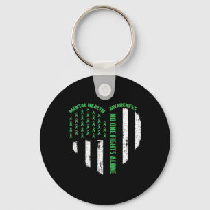 Chaveiro Ninguém Luta Usa Bandeira Coração Sozinha Saúde Me