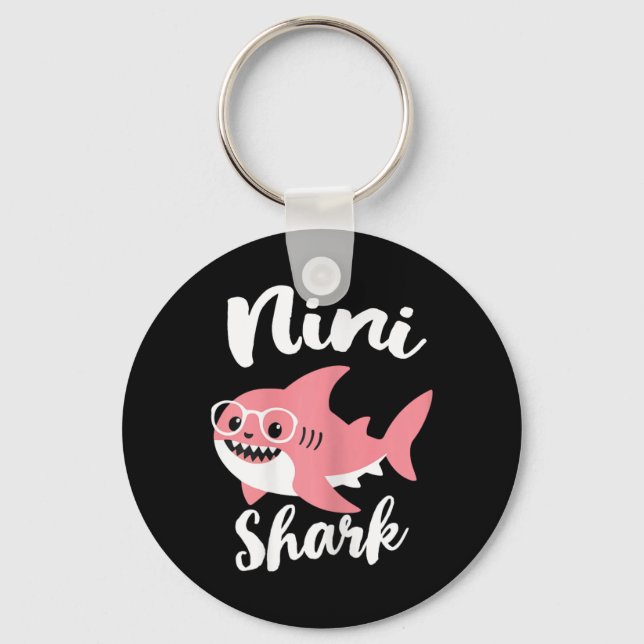 Chaveiro Nini Shark Dia de as mães Vovó Engraçado (Frente)