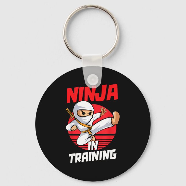 Chaveiro Ninja In Training Costume Party Warrior Boys Girls (Frente)