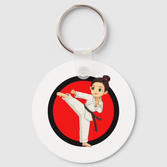 Chaveiro Ninja/Karate Girl (Frente)