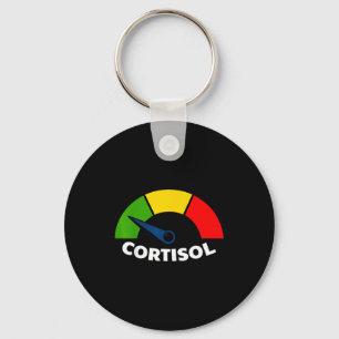 Chaveiro Níveis baixos de cortisol v meme engraçado alívio 